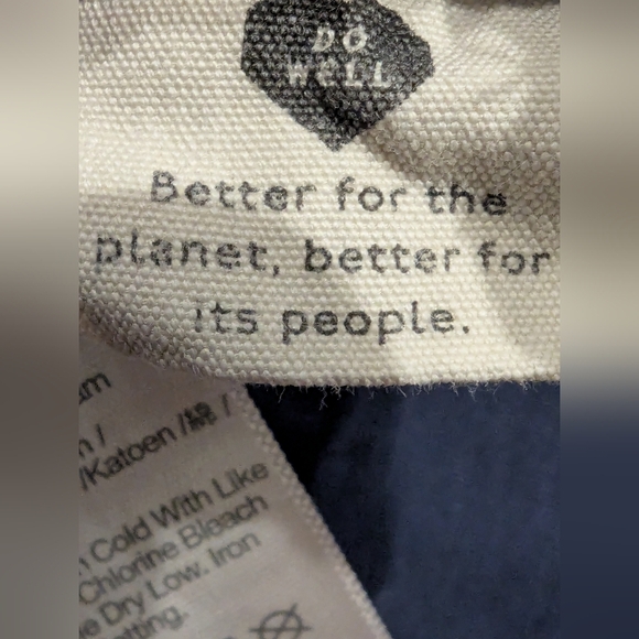 MADEWELL V-Neck cotton Tank Top in navy blue Size 1x - Picture 10 of 14